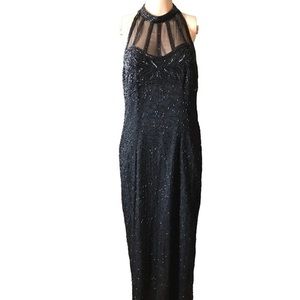 Laurence Kazar New York Black Evening Gown